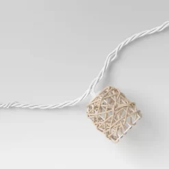 10ct Incandescent Mini Lights With Wrapped Rattan Hoods Brown - Opalhouse™ -Opalhouse GUEST 1611eebf 7bfb 46d6 95fc 5806cce0b33e