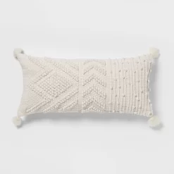 Oversize Embroidered Textured Lumbar Throw Pillow - Opalhouse™ -Opalhouse GUEST 399aa876 36d6 4b87 961b 9076fb8d1e43