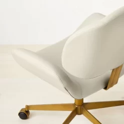 Mahonia Faux Leather Office Chair Cream/Aged Brass - Opalhouse™ Designed With Jungalow™ 10 Mahonia Faux Leather Office Chair Cream/Aged Brass - Opalhouse™ Designed With Jungalow™ -Opalhouse GUEST 3f7c3942 9986 4909 9772 5880d96ce1e9