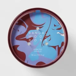 28oz Glass Sandalwood Rose Candle Burgundy - Opalhouse™ -Opalhouse GUEST 44dfd8e3 508e 4243 a6bb 4bb1c2bed4a3