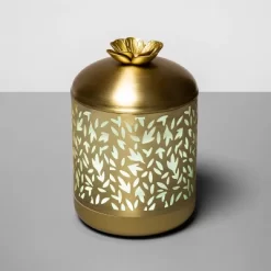 200ml Metal Flower Cutout Color-Changing Oil Diffuser Gold - Opalhouse™ -Opalhouse GUEST 44e22fef b752 428e ae3a 4df4cea219ac