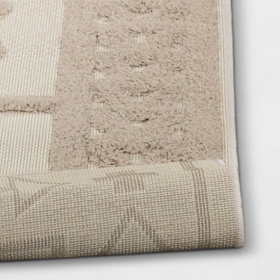 Outdoor Rug Tufted Geo Cream - Opalhouse™ 5 Outdoor Rug Tufted Geo Cream - Opalhouse™ - Image 3