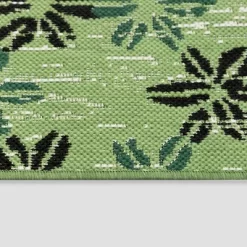 5' X 7' Floral Stamp Outdoor Rug Green - Opalhouse™ -Opalhouse GUEST 6bf8d430 59fc 44d6 ad14 a69b10e955f1