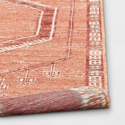 5' X 7' Sunset Moroccan Woven Tapestry Outdoor Rug Coral - Opalhouse™ 5 5' X 7' Sunset Moroccan Woven Tapestry Outdoor Rug Coral - Opalhouse™ - Image 3