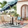 7.5'x7.5' Decorative Trim Scalloped Outdoor Market Umbrella Blue - Opalhouse™ Designed With Jungalow™