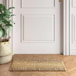 Elderberry Snake Skin Print Woven Rug Gray - Opalhouse™