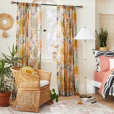 1pc Sheer Burnout Window Curtain Panel - Opalhouse™ Designed With Jungalow™ 3 1pc Sheer Burnout Window Curtain Panel - Opalhouse™ Designed With Jungalow™