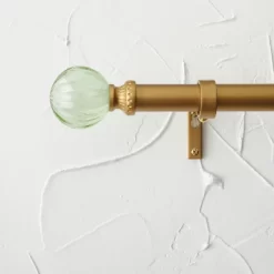 Faux Jade Ball Curtain Rod Brass - Opalhouse™ Designed With Jungalow™ -Opalhouse GUEST d7507ef0 fa5a 4b13 920f 0c72746f2e61