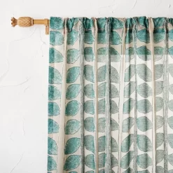 Pineapple Faux Wood Curtain Rod Natural Wood - Opalhouse™ Designed With Jungalow™ -Opalhouse GUEST f73a795c 41c7 45c7 a356 6d72b772f6e1